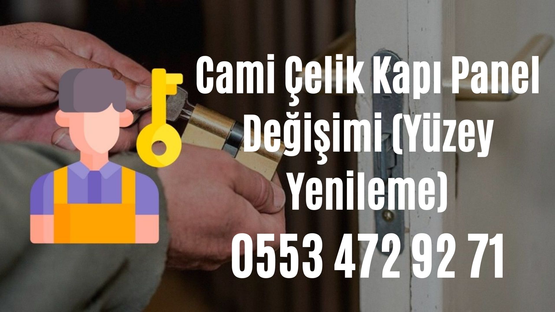Cami Çelik Kapı Panel Değişimi (Yüzey Yenileme)